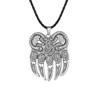 Amulette Viking Dieu Symbole Suspendu garding Veles Bear patw avec joot coloc