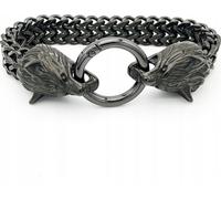 Amulette Viking Wolves Norse 316L 438 BRANSOLET