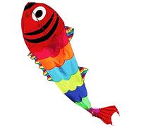 AMULONG Cerf-Volant, Cerf-Volant Géant Koi avec Corde De Cerf-Volant Facile À Voler, Un Excellent Moyen De Profiter De L'été avec Vos Amis Et Votre Famille. Beach Kite(400m String)