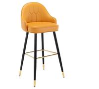 AMULONG Cuisine Tabouret Bar Haut Ensemble De 2 Tabourets Bar, Siège Rembourré en Cuir, avec Accoudoirs, Hauts, Chaise Chaise Ilot Central(F,Seat Height 75cm)