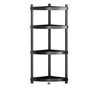 AMULONG Porte-Plante,Présentoir d'angle Étagère d'angle en Acier Inoxydable, Caddie De Douche sur Pied, Organisateur, Rangement pour Salle Bain Et Baignoire Bibliothèque(4 Tier)