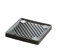 AMULONG Support de Pot de Fleurs à Roues, Chariot À Plantes avec roulettes Verrouillables Et Base De Bac Fleurs for Une Utilisation Intérieure Extérieure(Grey,34x34cm)