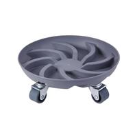 AMULONG Support de Pot de Fleurs à Roues, Roue Universelle en Fer avec Grande Capacité De Charge Et Plateau Mobile À Frein Bac Eau(Grey)
