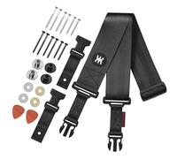 Amumu SNAPLOCK Sangle de guitare professionnelle - Boucle à dégagement rapide, extrémités de fixation à vis, support de médiator à rapport, réglable de 96,5 à 144,8 cm, convient aux basses, guitares