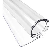 Amunpitic Nappe Transparente PVC 120x200cm, Film de Protection de Table imperméable, Nappe en Plastique Transparent pour la Surface des Meubles de Salle à Manger