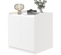 Amunrbrek Maison de litière moderne autonettoyante, boîte à litière cachée pour chat, meuble pour grande litière automatique (blanc)