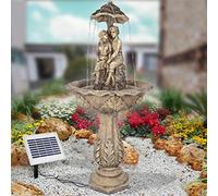 AMUR Fontaine Parapluie Solaire Les Amoureux avec Batterie Li-ION et lumière LED 107 cm