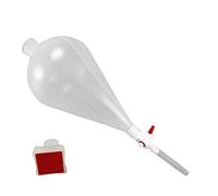 Amur Leopard Entonnoir de Séparation en PP avec Robinet en TFE et Bouchon Ampoule à Décanter 125-1000ml Entonnoir de Laboratoire, 1000ml