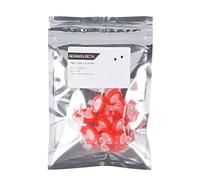 Amur Leopard Lot de 10 Filtres Seringue Filtres de Membrane en PTFE Non Stériles Filtres Hydrophobes pour Seringues, 0.22μm 13mm, Rouge