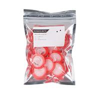 Amur Leopard Lot de 10 Filtres Seringue Filtres de Membrane en PTFE Non Stériles Filtres Hydrophobes pour Seringues, 0.22μm 25mm, Rouge