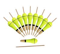 Amur Leopard Lot de 10 Flotteurs Bobbers de Pêche Flotteurs Liège en Bois de Tung Accessoire de Pêche Flottante, 2g-8.5cm-10pcs