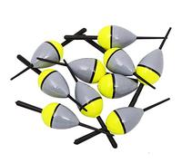 Amur Leopard Lot de 10 Flotteurs Bobbers de Pêche Flotteurs Liège en Bois de Tung Accessoire de Pêche Flottante, 2g-7.5cm-10pcs A