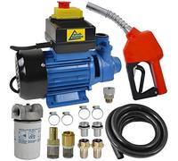 AMUR Pompe diesel pompe à huile pompe à fioul biodiesel 230V, POMPE À CARBURANT 230V pompe à baril électrique avec tuyau, pré-filtre diesel avec insert de filtre remplaçable