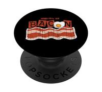 Amusant Amateur de Bacon alimenté par Bacon and Eggs Breakfast PopSockets PopGrip Adhésif
