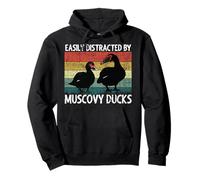 Amusant Amateur de Canard de Moscovie Facilement distrait par Les Canards de Moscovie Sweat à Capuche