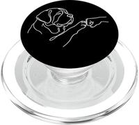 Amusant Amoureux des Chiens de Saint Bernard PopSockets PopGrip pour MagSafe