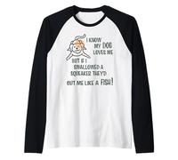 Amusant Amoureux des Chiens, Je Sais Que Mon Chien m'aime, couineur Manche Raglan