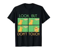 Amusant Chat Chaton Look But Don't Touch Hands Off Kitty Lover T-Shirt