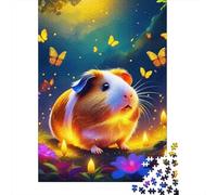 Amusant Cochon d'Inde Puzzle en Papier Valoriser Thème Papillon Puzzle Papier 1000 pièces Adulte éducation décoration Murale 70x50cm/1000pcs
