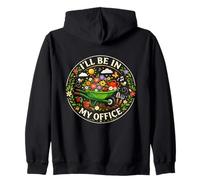 Amusant, coloré, Confortable, Je Serai dans Mon Bureau Heureux Jardinier Sweat à Capuche