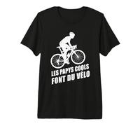 Amusant Cycliste Les Papys Cools Font du Vélo T-Shirt Haut de Gamme