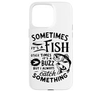 Amusant en plein air pour la pêche - Attrape le poisson ou le buzz rétro Coque pour iPhone 15 Pro Max