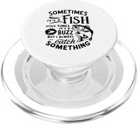 Amusant en plein air pour la pêche - Attrape le poisson ou le buzz rétro PopSockets PopGrip pour MagSafe