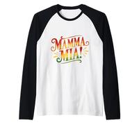 Amusant et coloré inspiré de Mamma Mia Manche Raglan