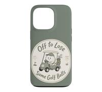 Amusant Golf Cart Golfeur Fore Fun Certaines balles de Golf Coque pour iPhone 13 Pro