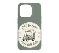 Amusant Golf Cart Golfeur Fore Fun Certaines balles de Golf Coque pour iPhone 15 Pro