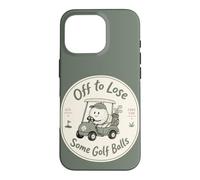 Amusant Golf Cart Golfeur Fore Fun Certaines balles de Golf Coque pour iPhone 16 Pro
