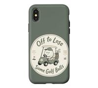 Amusant Golf Cart Golfeur Fore Fun Certaines balles de Golf Coque pour iPhone X/XS