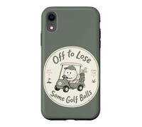 Amusant Golf Cart Golfeur Fore Fun Certaines balles de Golf Coque pour iPhone XR