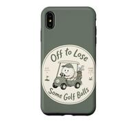 Amusant Golf Cart Golfeur Fore Fun Certaines balles de Golf Coque pour iPhone XS Max