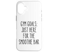 Amusant Gym Humour Lazy Fitness Enthusiast Smoothie Workout Coque pour iPhone 16 Plus