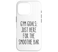 Amusant Gym Humour Lazy Fitness Enthusiast Smoothie Workout Coque pour iPhone 16 Pro