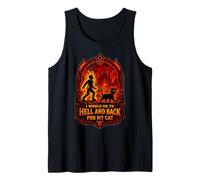 Amusant Halloween I'd GO to Hell and Back for My Cat Débardeur