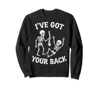 Amusant Halloween, I've Got Your Back, Squelette Sweatshirt