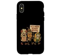 Amusant Halloween Let's Watch Scary Movies Horror Fan Coque pour iPhone X/XS