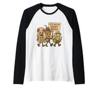Amusant Halloween Let's Watch Scary Movies Horror Fan Manche Raglan