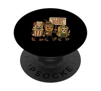 Amusant Halloween Let's Watch Scary Movies Horror Fan PopSockets PopGrip Adhésif