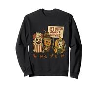 Amusant Halloween Let's Watch Scary Movies Horror Fan Sweatshirt