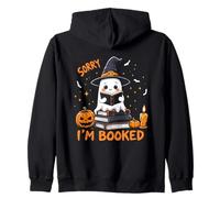 Amusant Halloween Sorry I'm Booked Spooky Cute Ghost Reading Sweat à Capuche
