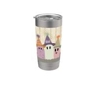 Amusant Halloween Trois Fantômes Gobelet isotherme en acier inoxydable double paroi