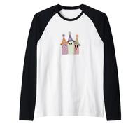 Amusant Halloween Trois Fantômes Manche Raglan