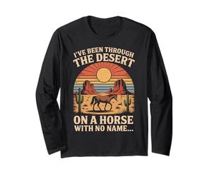 Amusant, J'Ai traversé Le désert sur Un Cheval sans nom Manche Longue