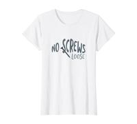 Amusant Jeu de Mots d'ingénierie, ingénieur, travailleur de Construction T-Shirt Graphique avec Valeur, Femme, Blanc, L