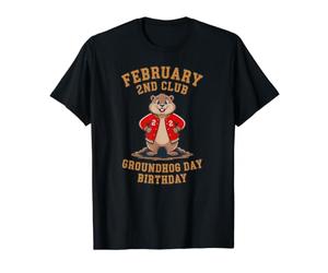 Amusant Jour de marmotte Anniversaire 2 février T-Shirt Graphique avec Valeur