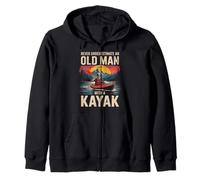 Amusant kayak grand-père kayakiste aventure amateur de kayak Sweat à Capuche