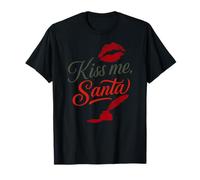 Amusant Kiss Me Look for Christmas T-Shirt
